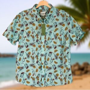 Men’s Goodfellow & Co Tropical Casual Shirt Sz XL Slim NWT